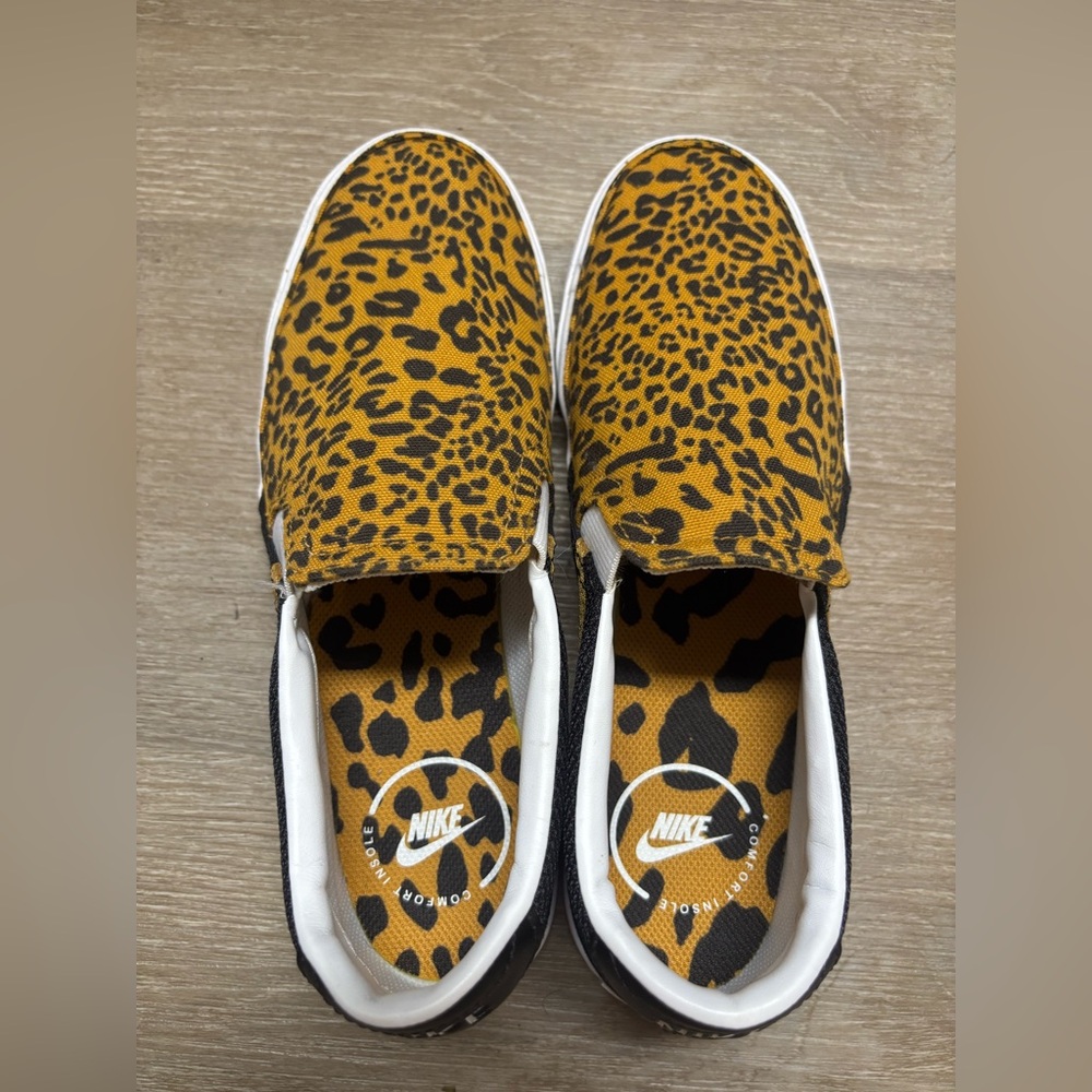 Nike Leopard Print Slip-On Shoes